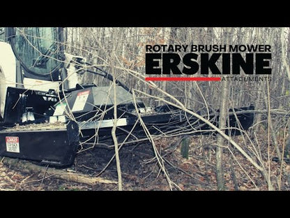 Erskine Rotary Brush Mower / Cutter | 66”, 72” & 78” Models | With Push Bar & Replacement Blade Kit | For Skid Steer