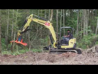 Eterra Attachments Rotary Clearing Mower | Cyclone 48" | Range 12-45 GPM | For 4 to 15 tons Excavators