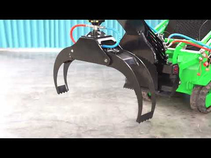 Landy Attachments Mini Skid Steer Log Grapple | Operating Width 48" | 8-13 GPM | For Mini Skid Steers