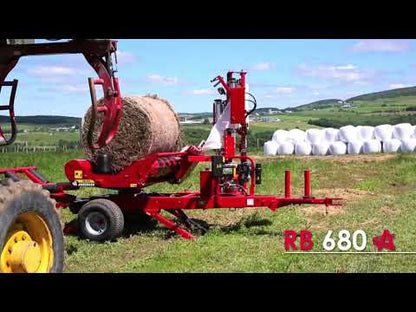 Anderson 680 HS Single Bale Wrapper For Truck | 75 Bales Per Hour | 13 HP Honda Engine For Tractor