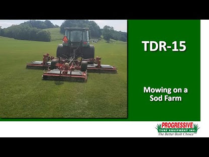 Progressive Turf Equipment Inc. Tri-Deck Roller Finishing Mower | Model TDR-15 | Cutting Width 15' 6" | 30–50 HP | For Tractors