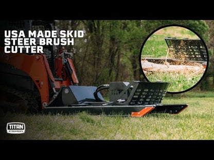 Titan Attachments 60" & 72" Usa Made Skid Steer Brush Cutter  For Skid Steer