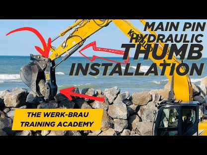 Werk-Brau Main Pin Mount Thumb | Excavator Thumb | 120° Rotation | 1–47.6 Tons | For Excavator