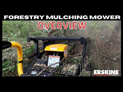 Erskine Forestry Mulching Mower | 2750 lbs Operating Weight | Fixed Displacement Piston | For Skid Steer