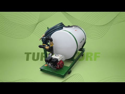 Turbo Turf Hydroseeder | HS-150-P (Pull Type) | Width 49” | Capacity 150-Gallon | Engine Horsepower 6.5 HP | For Golf Courses & Lawn Renovation