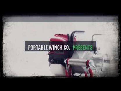 Portable Winch GX35 Gas-Powered Pulling Winch | Model PCW3000 | Pulling Capacity 1,500 lb | Capstan Drum 3" Diameter