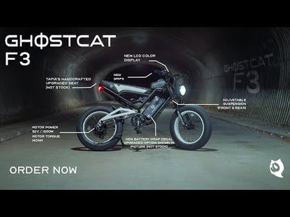 Ghostcat F3 Class 2 Electric Fat Tire Bike | 20" Tires | 750W Motor | 20MPH Top Speed | For Off-Road Adventure Ready
