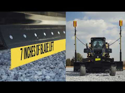 Level Best Grading Blade | Model GB108 | Width 108" | 8–30+ GPM | For Skid Steers & Track Loaders