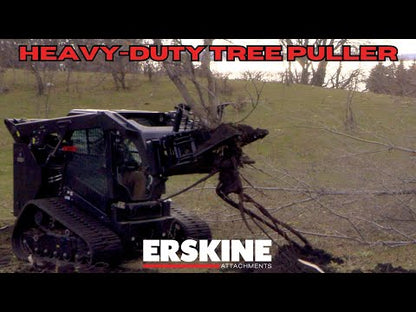 Erskine Heavy-Duty Tree Puller | 950 lbs Weight | Factory Installed Couplers | For Skid Steer