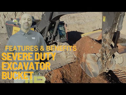 Werk-Brau Severe Duty Bucket | Heavy-Duty | Widths 18" To 48" | 12–120 Tons | For Excavators