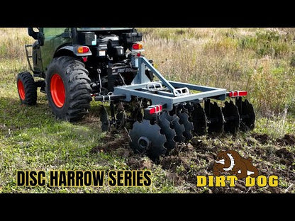 Dirt Dog 3-Point Lift Tandem Disc Harrow | Model 200 Series | Overall Width 63", 73", 78" & 96" inches | Horsepower 35-65 HP | For Tractors