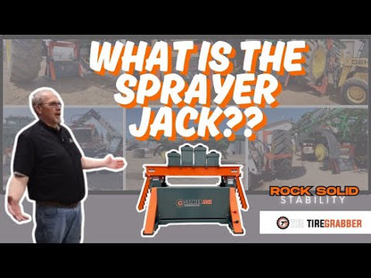 The Tire Grabber Sprayer Jack | Model TGJACK-18 | Width 66" | Capacity 30,000 lbs | For High-Clearance Sprayers & Heavy Equipment