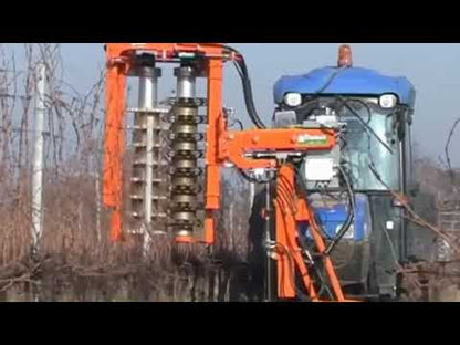 Rinieri Trimmer CRV Vision-1 Plus U with Blades | Precision Pruning for Hilly Vineyards | 41" -83" Cutting Width  | Vertical Height 30" for Tractor