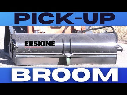 Erskine Pick Up Broom | 60", 72” & 84” Width | Factory Installed Couplers | For Skid Steer