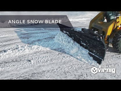 Virnig V60 Angle Snow Blade | Models SBS72, SBS84, SBS96, SBS108 & SBS120 | Widths 74" To 120" | Hydraulic Flow 15 To 25 GPM | For Skid Steer