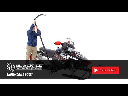 Black Widow Black Ice Snowmobile Shop Dolly | Model SNO-1509 | Width 52.25" | Capacity 750 lb | For Snowmobile Moving & Garage Positioning