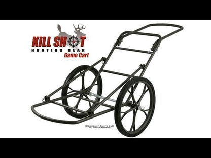 KShot Folding Game Cart | Model GAME-CART-V2 | 51" L x 27" W | 500 lbs Capacity | For Hunting & Outdoor Gear Hauling