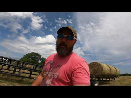 Industrias America Double Wide Hay Trailer | Model 14x4 (Manual Jack Dump) | Length 28'  | Pull Type