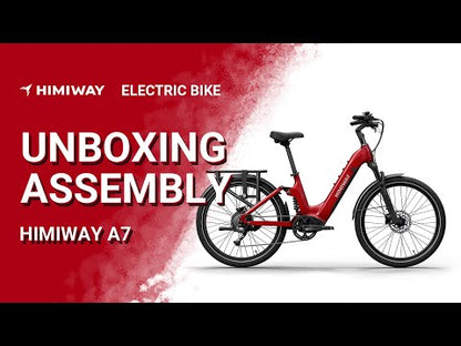 Himiway | Electric Bike | Model A7 Commuter | 27.5 x 2.4” Tires | 750W Hub Motor | 65 Mile Range | 400 lb Payload | Full Suspension Comfort | For Urban Comfort & All-Terrain Exploration