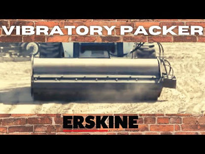 Erskine Vibratory Packer | 72" Smooth & Padded Foot Model | With Case Drain Couplers | For Skid Steer