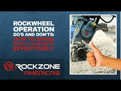 RockZone Rockwheel Twin Drum Cutters | Model D20 & D30 | Width 42" - 46" | Machine Size 17 - 42 Tons | For Excavators