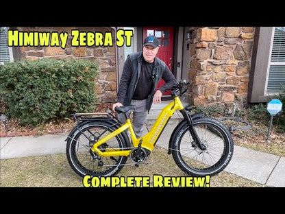 Himiway D5 ST (Zebra ST) | Premium All-terrain Electric Fat Bike | 500W Mid-Drive Motor | 60-80 Miles Per Charge