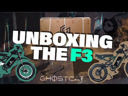 Ghostcat F3 Class 2 Electric Fat Tire Bike | 20" Tires | 750W Motor | 20MPH Top Speed | For Off-Road Adventure Ready