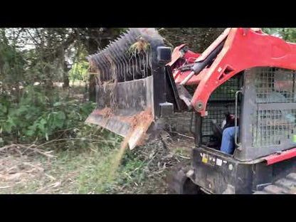 Solesbee’s | Reversible Stick Rake Blade | Width 6 To 8 Feet | Hydraulic Flow 18 To 20 GPM | For Skid Steers