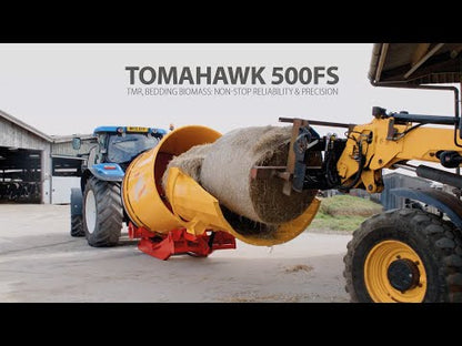 Teagle | Tomahawk Bale Blower | Model T505FSM | Width 80" | Bale Size up to 62" | Horsepower 120HP Minimum | For Tractors