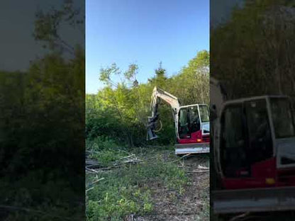 Forax Feller Buncher | Thinning Head with Hydraulic Collector Arms | Model TH28 | Machine Size 6–10 Tons | For Excavators