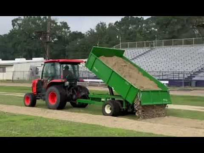 TurfTime Heavy-Duty Dump Trailer | Model  DT-12 | Overall Width 80" | Trailer Capacity 6 Tons | Horsepower 40-50 HP | For Tractors