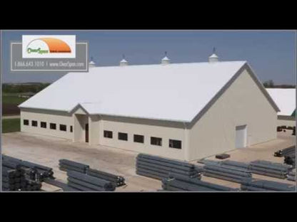FarmTek ClearSpan HD Enclosed Metal Building System | Heavy-Duty, Weather-Resistant Structure For Storage & Agriculture
