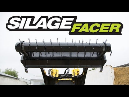 HLA Attachment Silage Facer on Telehandler Bucket Less Mount EURO/CAT/JD | 72"-84"-96"TB Width | For Tractor