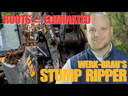 Werk-Brau Stump Ripper | Model WBSR Series | 24"–54" Width | 1–30 Tons | For Excavator