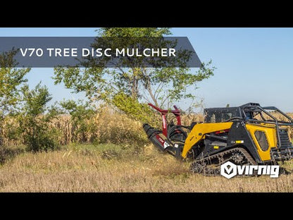 Virnig V70 Tree Disc Mulcher | Model TDM60 | 60" Cut Width | Hydraulic Flow 30 To 50 GPM | For Skid Steer