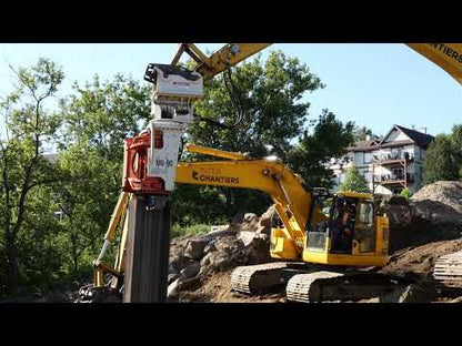 Gilbert Grizzly Multigrip Side-Grip Vibratory Hammer | Model MG-60 & MG-90 | Height 83" & 92" | Machine Size 22-45 Ton | For Excavators