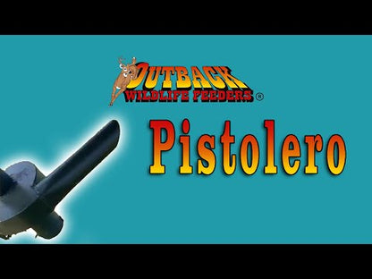 Outback Wildlife Baby-Back Low Profile Pistolero Directional Unit Feeders | Available in 400#, 600# and 1000# Capacities | Lid Opening 16" and 24"