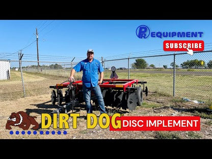 Dirt Dog Pull Disc Harrow | Model DHP-8 | Disc Size 20" & 22" inches | Horsepower 35-100 HP | For Tractors