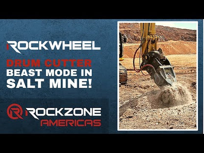 RockZone Rockwheel Twin Drum Cutters | Model D20 & D30 | Width 42" - 46" | Machine Size 17 - 42 Tons | For Excavators
