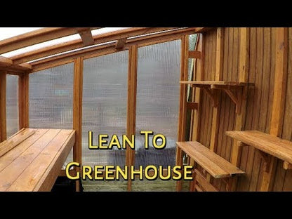 FarmTek GrowSpan Lean-To Series 2000 Commercial Greenhouse | Space-Saving Design | UV-Resistant, Multiple Widths & Lengths