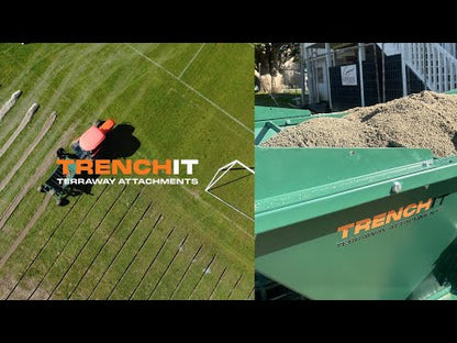 Trenchit Sand and Gravel Trail Hopper With Hydraulic Agitator | Capacity 1.3-2.6 Cubic Yards | For Tractor