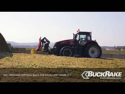 BuckRake 12 FT Model 3 Point Hitch Unique Hydraulic Pushoff | For Tractor