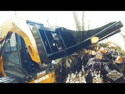 Top Dog Attachments Low Profile Tree Puller | Width 46" | Ideal for Tree & Fence Post Removal  | For Skid Steer