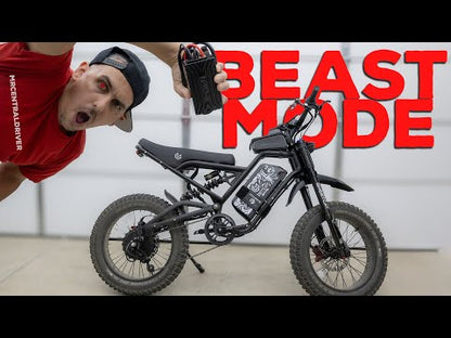 GHOSTCAT F4X All-Terrain Fat Tire Electric Bike | 60V 2200W Geared Hub Motor | 40MPH Top Speed | 30-50 Miles Range | For Off-Road Adventures