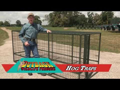 Outback Wildlife Hog Traps With Swivel Axle & Steel Floor