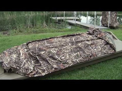 Beavertail | Stealth 1200 Sneakboat | Length 12' Feet | 550 lb Capacity | 2HP Max Motor | For Hunters, Anglers & Shallow Water Navigation