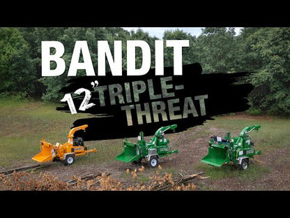 2025 Bandit Towable Drum Style Hand-Fed Chipper | Model Intimidator 12-XC | Width 79" inches | Engine Horsepower 74 HP