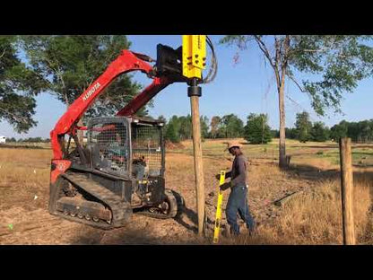 Utilitough Combo Dual Mount Hydraulic Post Driver | Model  UTPD225 -  UTPD1800 | Weight Range 0.8-12.5 Ton | Oil Flow Range 5-30 GPM | For Skid Steer