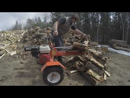Wallenstein | Log Splitters | Models WX500 Series | Width 24" Split Opening | 20-Ton Split Force | Horizontal & Vertical Orientation | For Heavy-Duty Wood Processing