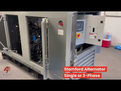 Wildcat Diesel Roughneck Generator | Over-Engineered Power 30 - 100 KW | Open & Close Enclosure | Fixed Speed (1,800 RPM) KOEL Engine